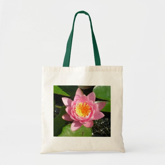 Tote Bag Nénuphar rose (Devant)