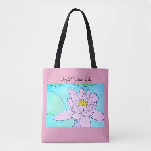 Tote Bag Nénuphar unique (Devant)