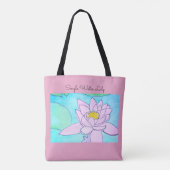 Tote Bag Nénuphar unique (Dos)