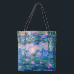 Tote Bag Nénuphars de Monet avec des réflexions d'étang<br><div class="desc">Les nénuphars est une peinture française de fleur d'impressionisme de belles de nénuphar d'étang réflexions de l'eau par l'artiste, Claude Monet, commencé en 1916 et accompli en 1919. La peinture montre son étang de jardin avec les protections de lis et le feuille pleurant de saule encadrant les côtés de la...</div>