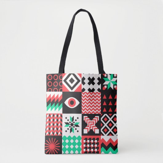 Tote Bag NÉO GEO. Conception graphique du motif de géométri (Devant)