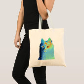 Tote Bag Neon Angora Cat (Devant (produit))