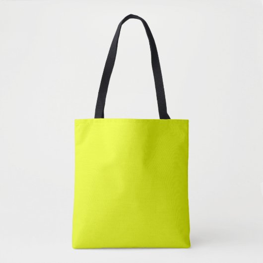 Tote Bag néon cool chartreuse vert solide uni moderne (Devant)