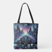 Tote Bag Neon Cyberworld (Dos)