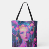 Tote Bag Neon, déesse Alien (Dos)