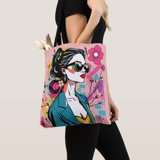 Tote Bag Neon Elegance Art Dual Tote Collection ✨💫 (De près)