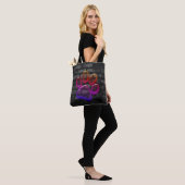 Tote Bag Neon Empreinte de patte On Brick (Sur le modèle)