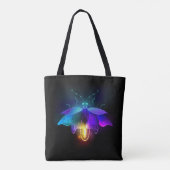 Tote Bag Neon Firefly sur noir (Dos)
