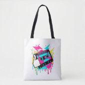 Tote Bag Neon Funk Thumbs Up (Devant)