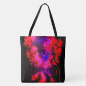 Tote Bag Neon Goddess in Enchanted Forest (Devant)