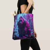 Tote Bag Neon Gorilla (De près)