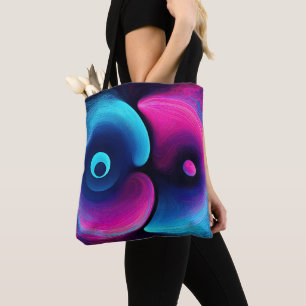 Tote Bag Neon Harmony : Une interprétation moderne de Yin Y