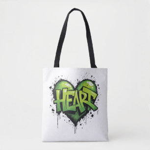 Tote Bag Neon Heartbeat