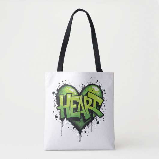 Tote Bag Neon Heartbeat (Devant)