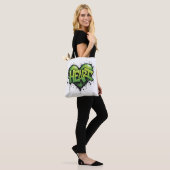 Tote Bag Neon Heartbeat (Sur le modèle)