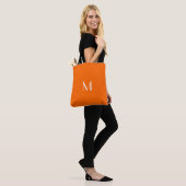 Tote Bag neon orange solir - admonogram (Sur le modèle)