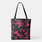 Tote Bag Neon Pink met en évidence Camo (Dos)