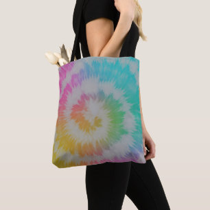 Tote Bag Neon Rainbow Tie Dye Coque-Mate coque iphone