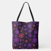 Tote Bag Neon Snowflakes (Dos)