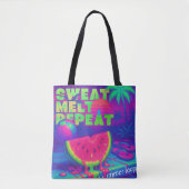 Tote Bag Neon Summer Retro Future Tropical 80s (Devant)
