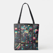 Tote Bag Neon Tech Odyssey (Dos)