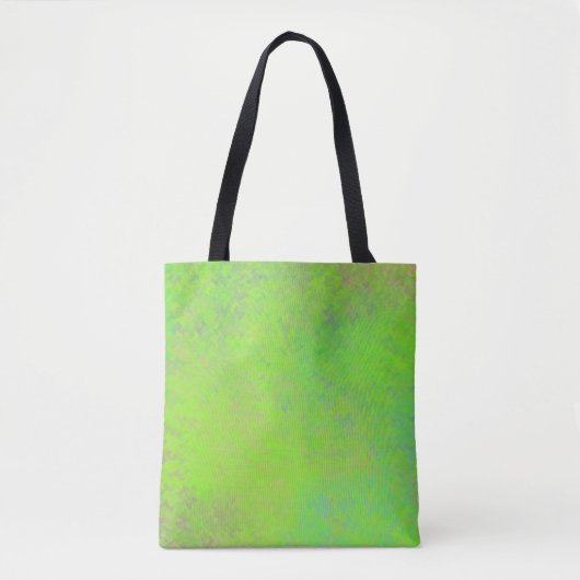 Tote Bag Neon Vert clair Art Moderne Marbré (Devant)