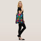 Tote Bag Neon Vibe Radiance 2 (Sur le modèle)