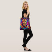 Tote Bag Neon Warrior Power Art (Sur le modèle)