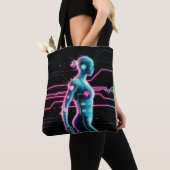Tote Bag NeonPulse Cyborg Run Fourre-tout (De près)