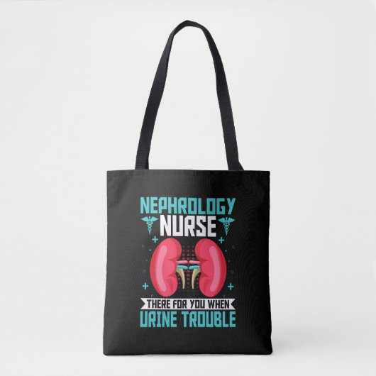 Tote Bag Nephrology Nurse - Drôle Kidney Infirmière Dialyse (Devant)