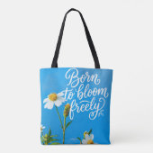 Tote Bag Nés pour s'épanouir librement (Dos)