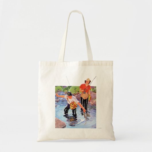 Tote Bag Netting A Fish par R.J. Cavaliere (Devant)