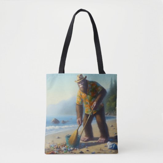 Tote Bag Nettoyage de la plage (Devant)