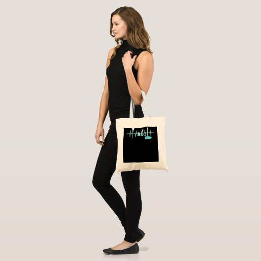 Tote Bag Nettoyage Heartbeat ménage ménage nettoyage (Devant (modèle))