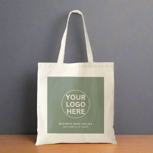 Tote Bag Nettoyer le logo et le texte vert de Sage