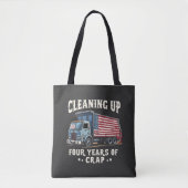 Tote Bag Nettoyer vos 4 ans Trump Garbage Inaguration (Devant)