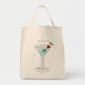 Tote Bag Nettoyez la terre, Martini sale !