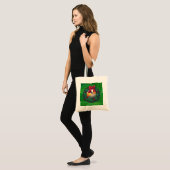 Tote Bag Neuf boule en couronne verte (Devant (modèle))