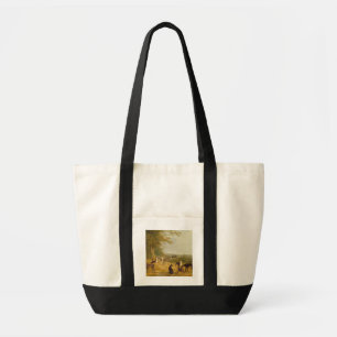 Tote Bag Neuf Gryhounds dans un paysage (huile sur toile)