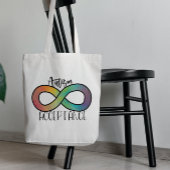Tote Bag Neurodiversité Acceptation de l'autisme Arc-en-cie