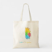 Tote Bag Neurodiversité spectre autiste DMPS TDAH arc-en-ci (Dos)