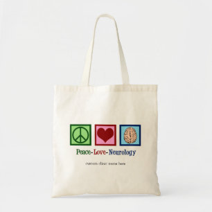 Tote Bag Neurologie de l'amour de la paix Neurologiste pers