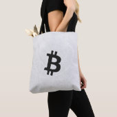 Tote Bag Neurone Bitcoin Blanc (De près)