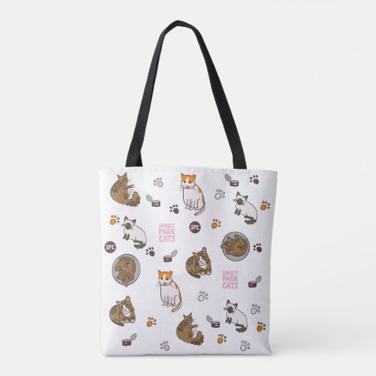 Tote Bag New | Doodles Tote | Sunset Park Cats | Rescue (Dos)