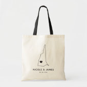 Tote Bag New Hampshire Mariage Welcome Bag Fourre-tout, Bla (Devant)