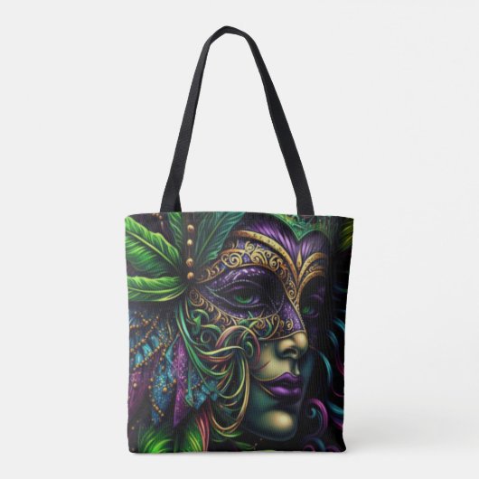 Tote Bag New Orleans Mardi Gras Art Abstrait (Dos)