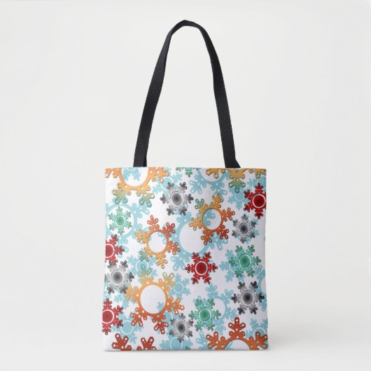 Tote Bag New year decor, christmas, new year, snow (Devant)