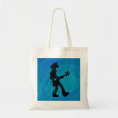 Tote Bag New York Boogie Nights Guitare Bleu (Devant)