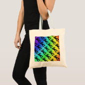Tote Bag New York Boogie Nuits Saxophone Rainbow (Devant (produit))
