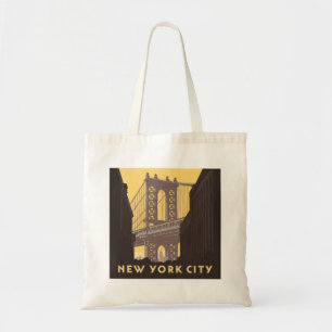 Tote Bag New York   Brooklyn Bridge